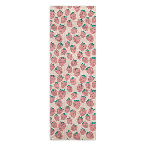 El buen limon Pink strawberries I Yoga Towel