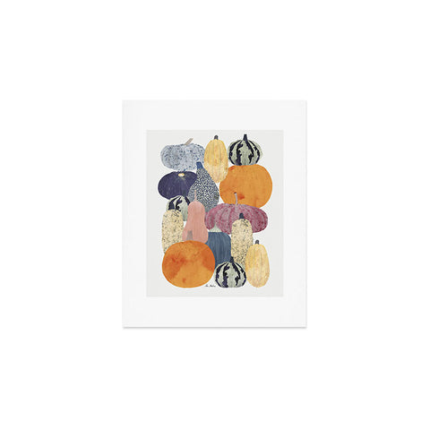 El buen limon Pumpkin still life Art Print