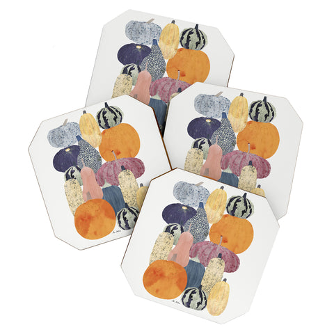 El buen limon Pumpkin still life Coaster Set