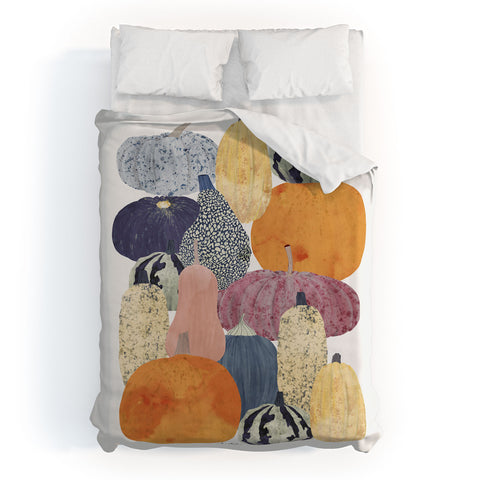 El buen limon Pumpkin still life Duvet Cover