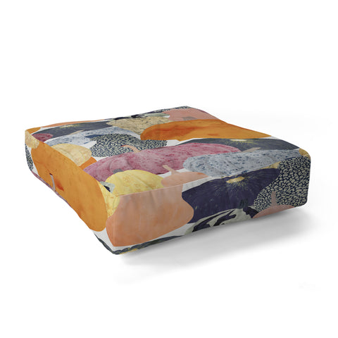 El buen limon Pumpkin still life Floor Pillow Square