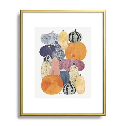 El buen limon Pumpkin still life Metal Framed Art Print