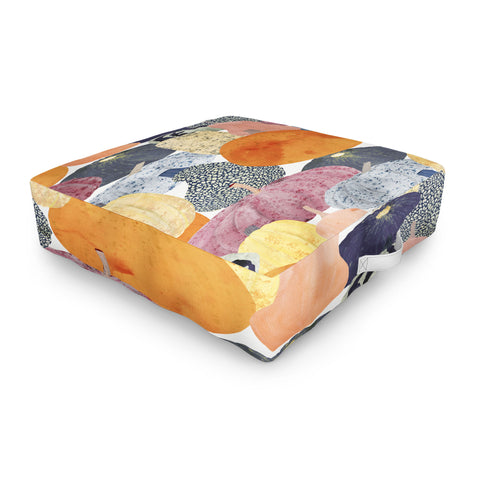 El buen limon Pumpkin still life Outdoor Floor Cushion