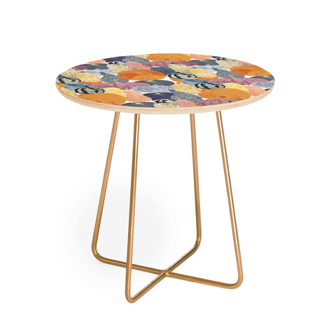 El buen limon Pumpkin still life Round Side Table