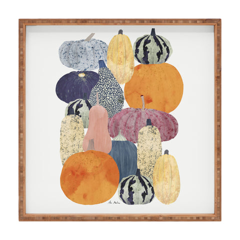 El buen limon Pumpkin still life Square Tray