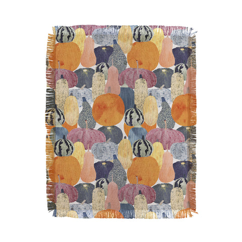 El buen limon Pumpkin still life Throw Blanket