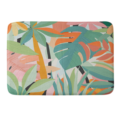 El buen limon Tropical forest I Memory Foam Bath Mat