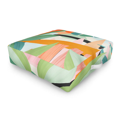 El buen limon Tropical forest I Outdoor Floor Cushion