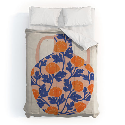 El buen limon Vase and roses collection Comforter