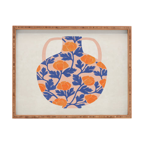 El buen limon Vase and roses collection Rectangular Tray