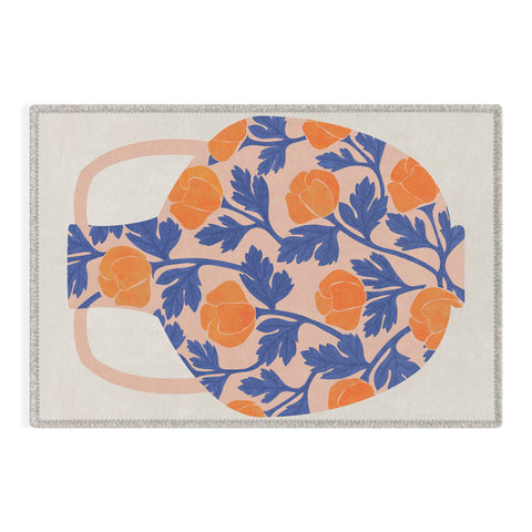 El buen limon Vase and roses collection Outdoor Rug