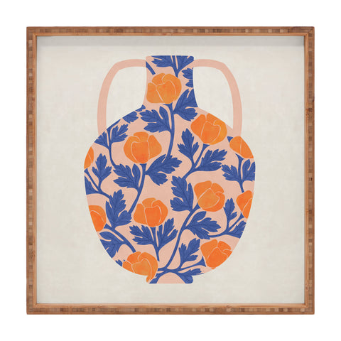 El buen limon Vase and roses collection Square Tray