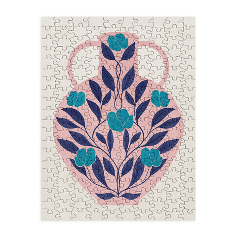 El buen limon Vase with blue roses Puzzle