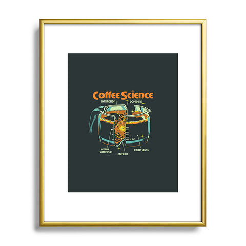Elan Harris COFFEE SCIENCE Metal Framed Art Print