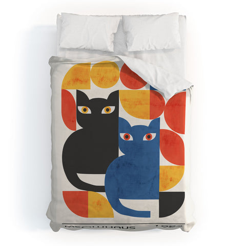 Elan Harris MEOWHAUS 1923 Duvet Cover