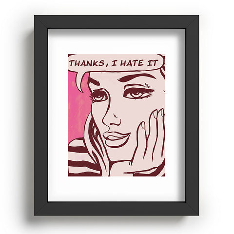 Elan Harris Thanks I hate it Recessed Framing Rectangle