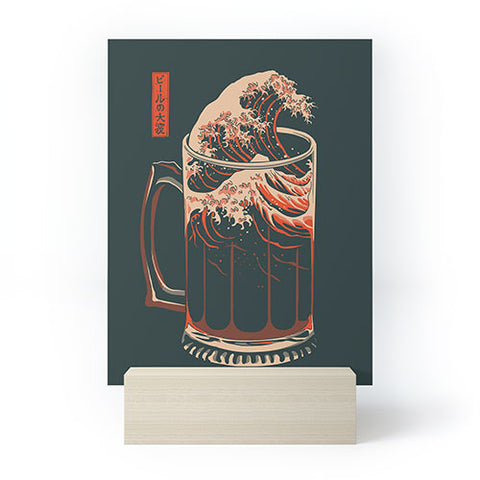 Elan Harris The Great Wave of Beer Mini Art Print