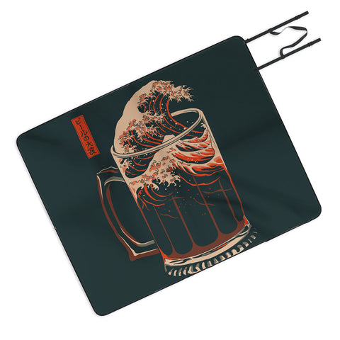 Elan Harris The Great Wave of Beer Picnic Blanket
