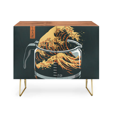 Elan Harris The Great Wave of Coffee Credenza