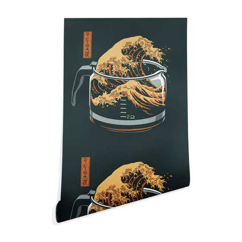 Elan Harris The Great Wave of Coffee Wallpaper