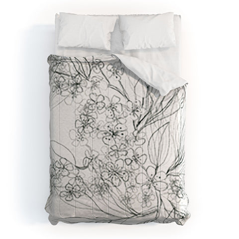 Elena Blanco Pencil blossom Comforter