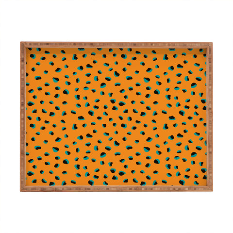 Elisa Bell Funky cheetah animal print Rectangular Tray