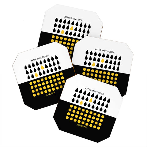 Elisabeth Fredriksson After Rain Comes Sunshine Coaster Set