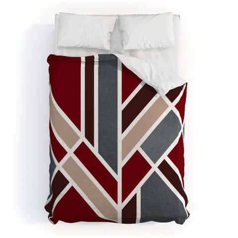 Elisabeth Fredriksson Art Deco Christmas Duvet Cover