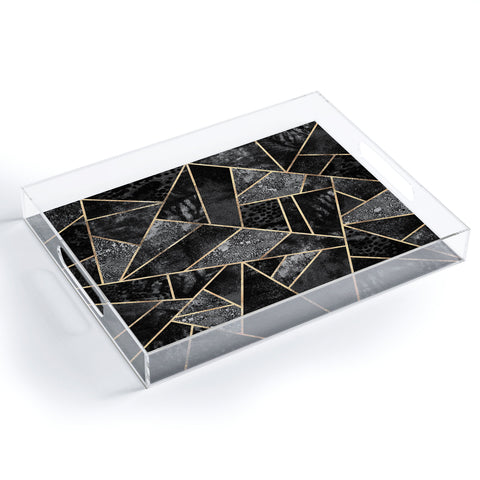 Elisabeth Fredriksson Black Stone 2 Acrylic Tray