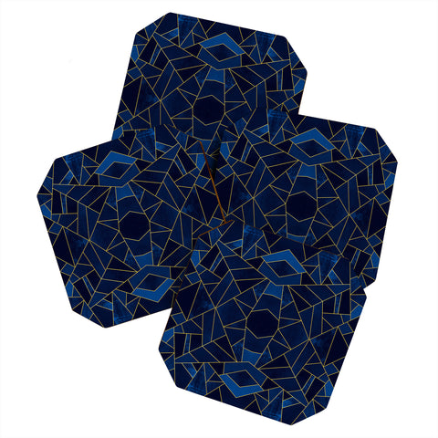 Elisabeth Fredriksson Blue Mosaic Sun Coaster Set
