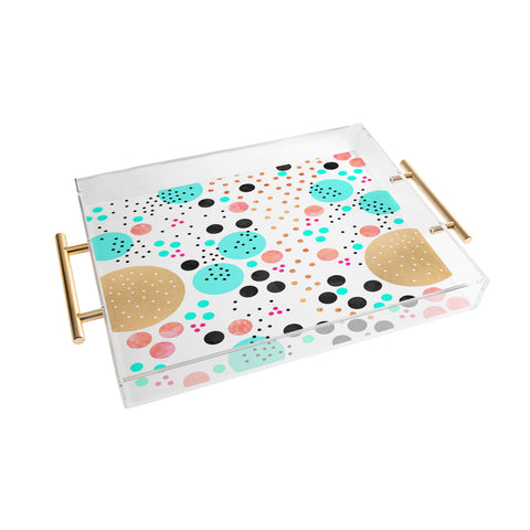 Elisabeth Fredriksson Colorful Champagne Acrylic Tray