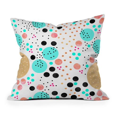 Elisabeth Fredriksson Colorful Champagne Outdoor Throw Pillow