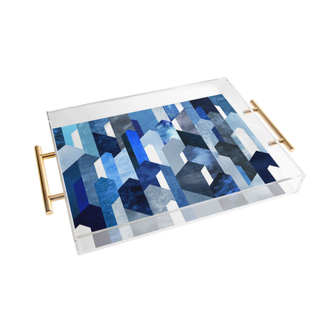 Elisabeth Fredriksson Crystallized Blue Acrylic Tray
