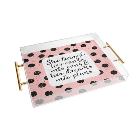 Elisabeth Fredriksson Dreams Into Plans Acrylic Tray