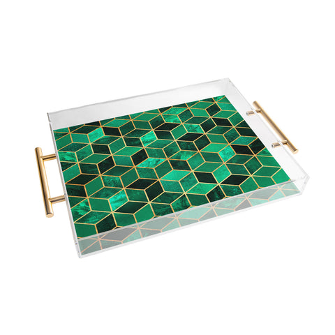 Elisabeth Fredriksson Emerald Cubes Acrylic Tray