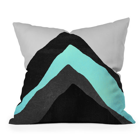 Elisabeth Fredriksson Four Mountains Outdoor Throw Pillow
