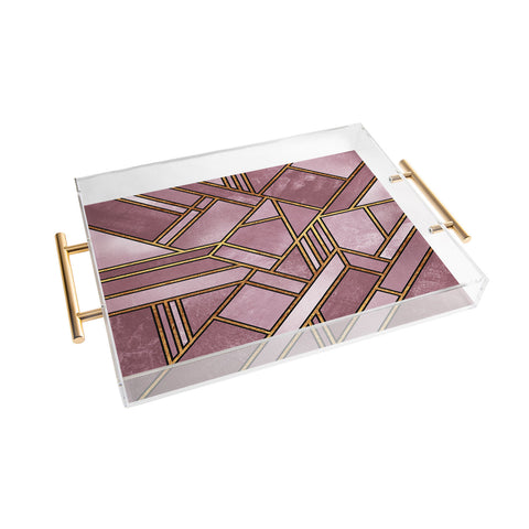 Elisabeth Fredriksson Geo Gold 1 Acrylic Tray