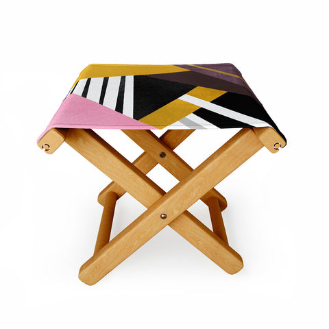 Elisabeth Fredriksson Geometric Combination 1 Folding Stool