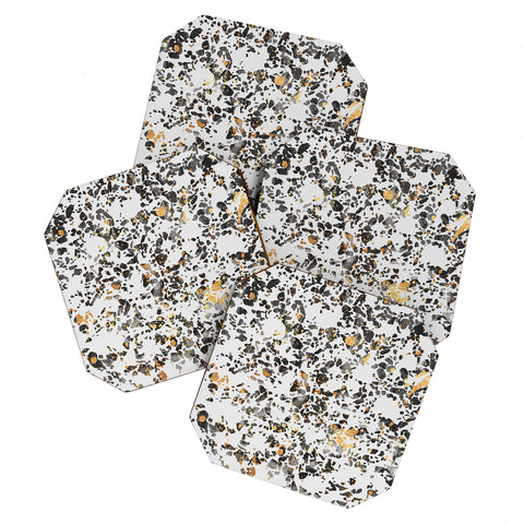 Elisabeth Fredriksson Gold Speckled Terrazzo Coaster Set