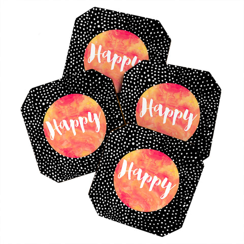 Elisabeth Fredriksson Happy 1 Coaster Set
