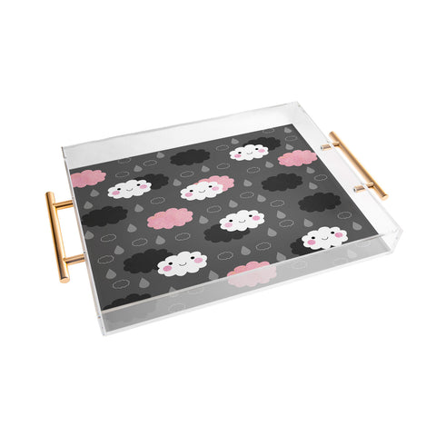 Elisabeth Fredriksson Happy Clouds Acrylic Tray