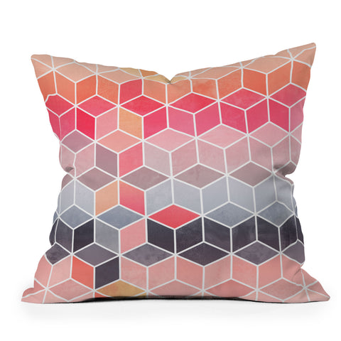 Elisabeth Fredriksson Happy Cubes Outdoor Throw Pillow
