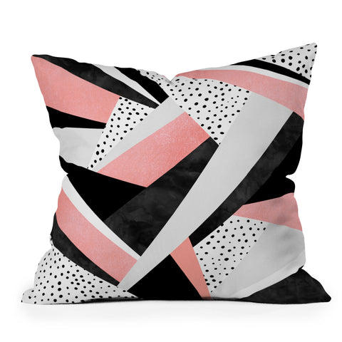 Elisabeth Fredriksson Happy Girl Outdoor Throw Pillow