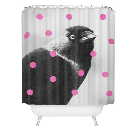 Elisabeth Fredriksson Jackdaw Shower Curtain
