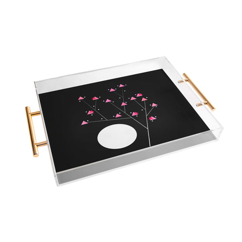Elisabeth Fredriksson Modern Cherry Blossom Acrylic Tray