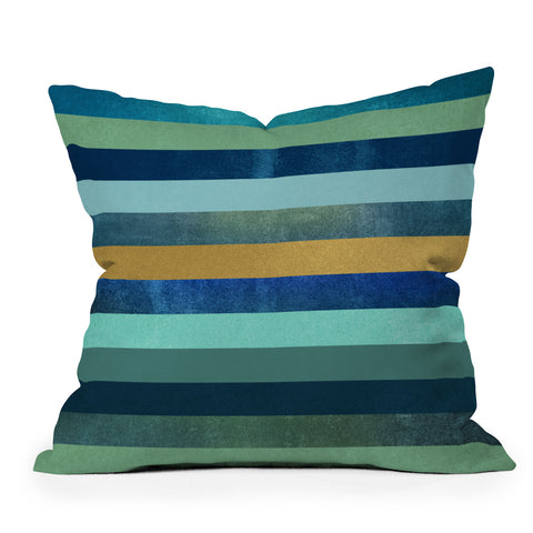 Elisabeth Fredriksson Ocean Deep Outdoor Throw Pillow