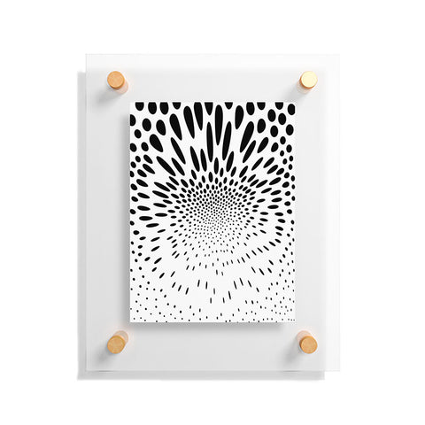 Elisabeth Fredriksson Polka Dot Spin Floating Acrylic Print