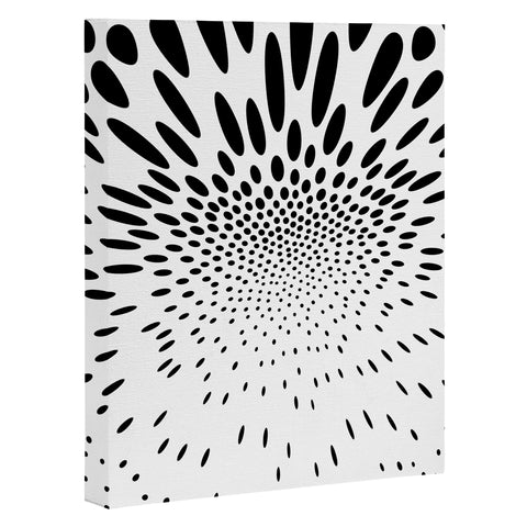 Elisabeth Fredriksson Polka Dot Spin Art Canvas