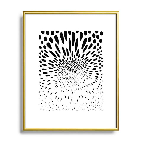 Elisabeth Fredriksson Polka Dot Spin Metal Framed Art Print