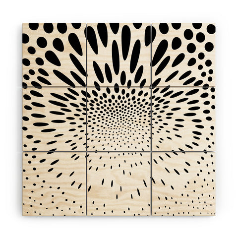 Elisabeth Fredriksson Polka Dot Spin Wood Wall Mural